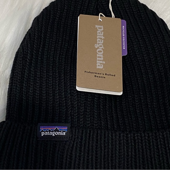 Patagonia Other - New with Tag Patagonia Mens - Fisherman's Rolled Beanie - Black Color